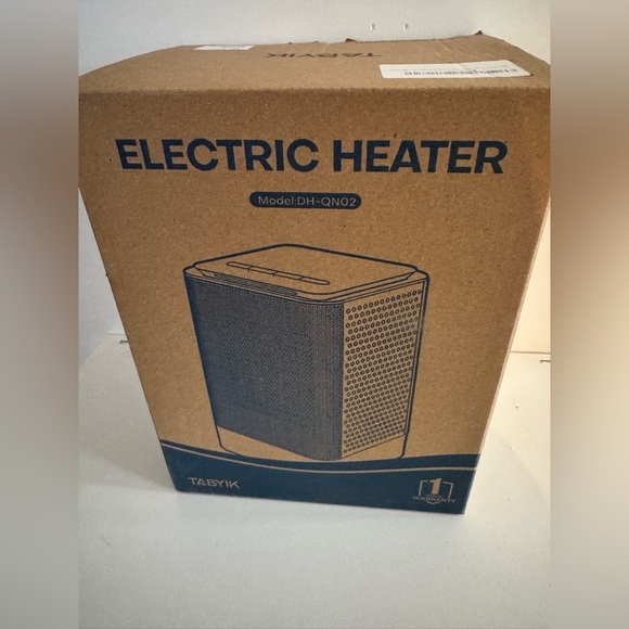 NIB Tabyik Portable Oscillating Indoor Space Heater For Office Bedroom Ceramic - Picture 8 of 9